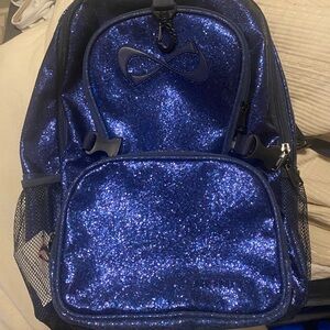 Nfinity blue sequin backpack